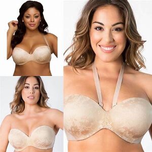 Curvy Couture- Women’s Removable Versatile Bra Plus Size 42G- Style CC1